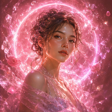 Rose Pink Aura result portrait
