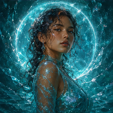 Teal Current Aura result portrait