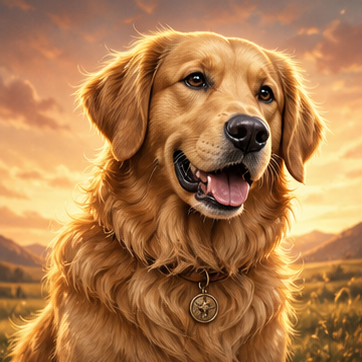Golden Retriever result portrait
