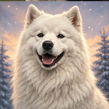 Samoyed result portrait